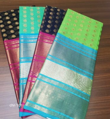 Latest mercidised silk zari soft chanderi sarees (25)