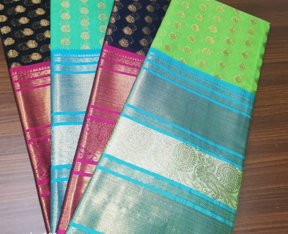 Latest mercidised silk zari soft chanderi sarees (25)