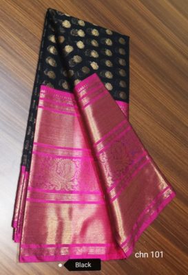 Latest mercidised silk zari soft chanderi sarees (27)