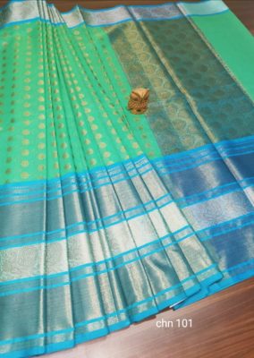 Latest mercidised silk zari soft chanderi sarees (29)
