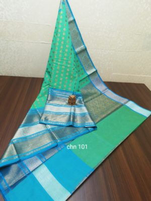 Latest mercidised silk zari soft chanderi sarees (3)