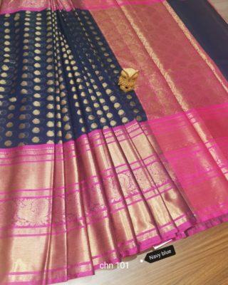 Latest mercidised silk zari soft chanderi sarees (30)