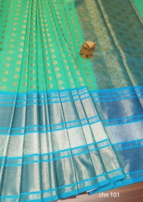 Latest mercidised silk zari soft chanderi sarees (31)
