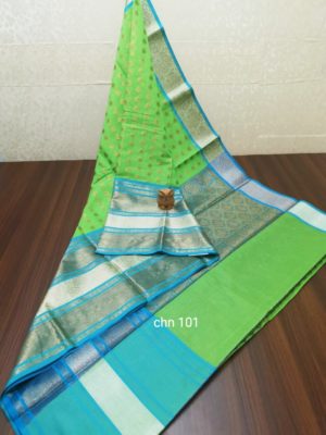 Latest mercidised silk zari soft chanderi sarees (4)