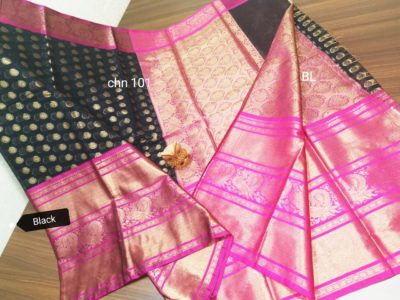 Latest mercidised silk zari soft chanderi sarees (7)