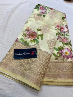 Latest pure pattu digital print sarees (10)