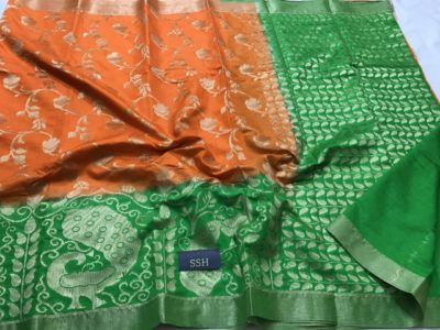 Latest soft kanchi pattu sarees with blouse (2)