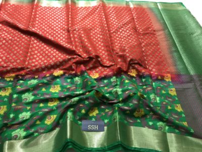 Latest soft kanchi pattu sarees with blouse (9)