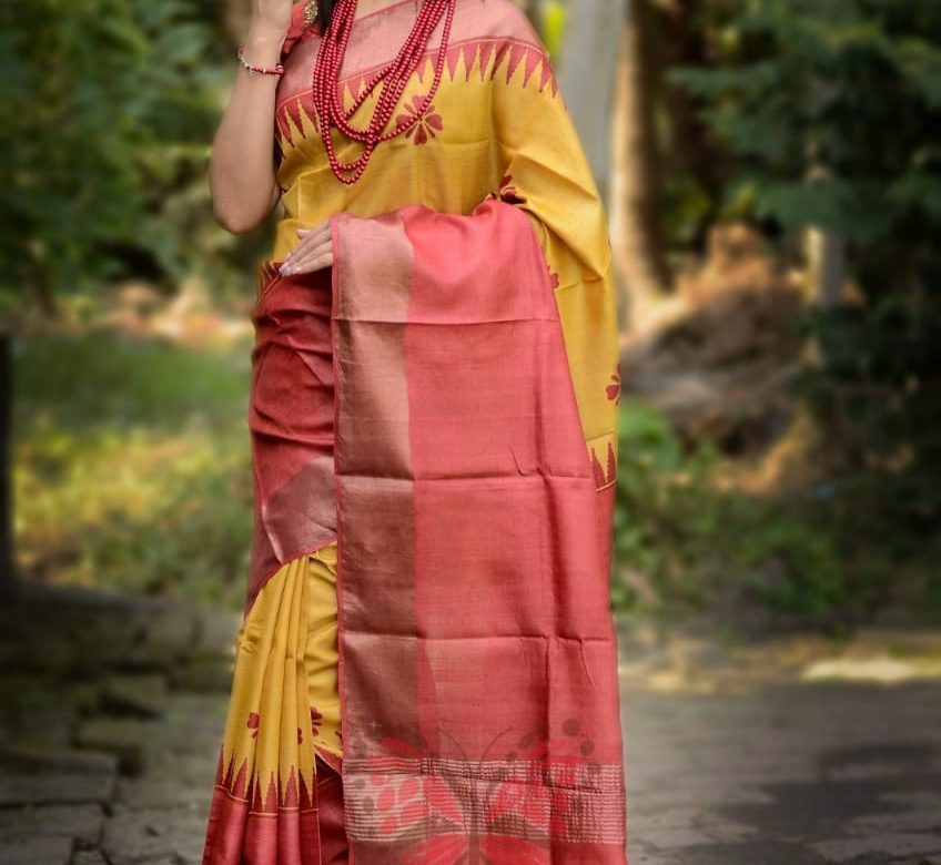 Latest zari tussar silk sarees (5)