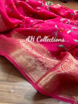 Munga by tussar sarees with blouse (2)