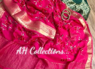 Munga by tussar sarees with blouse (3)