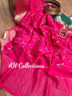 Munga by tussar sarees with blouse (7)