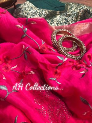 Munga by tussar sarees with blouse (8)