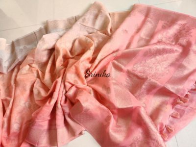 Organza linen silk in pastal shades with blouse (13)