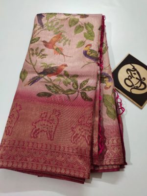 Pure banaras full digital print sarees (1)