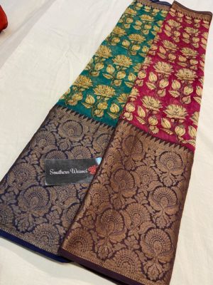 Pure chanderi sarees with blouse (4)
