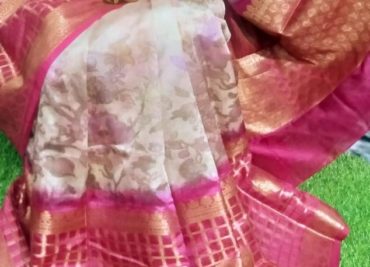 Pure chiniya pattu sarees with digital print (1)