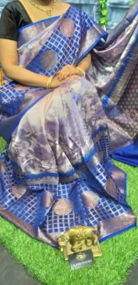 Pure chiniya pattu sarees with digital print (2)