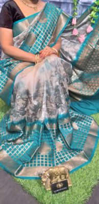 Pure chiniya pattu sarees with digital print (3)