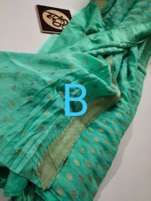 Pure georgette sarees with blouse (17)