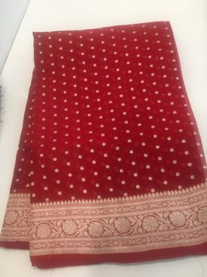 Pure handloom khadi chiffon georgette sarees (19)