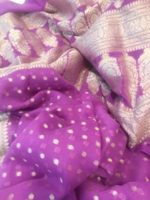 Pure handloom khadi chiffon georgette sarees (3)