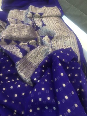 Pure handloom khadi chiffon georgette sarees (7)