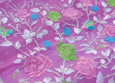 Pure handloom kora sarees with embroidary (16)