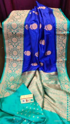 Pure handloom tussar silk sarees with blouse. (1)