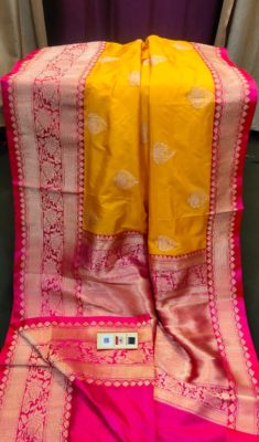 Pure handloom tussar silk sarees with blouse. (2)