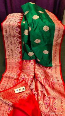 Pure handloom tussar silk sarees with blouse. (20)
