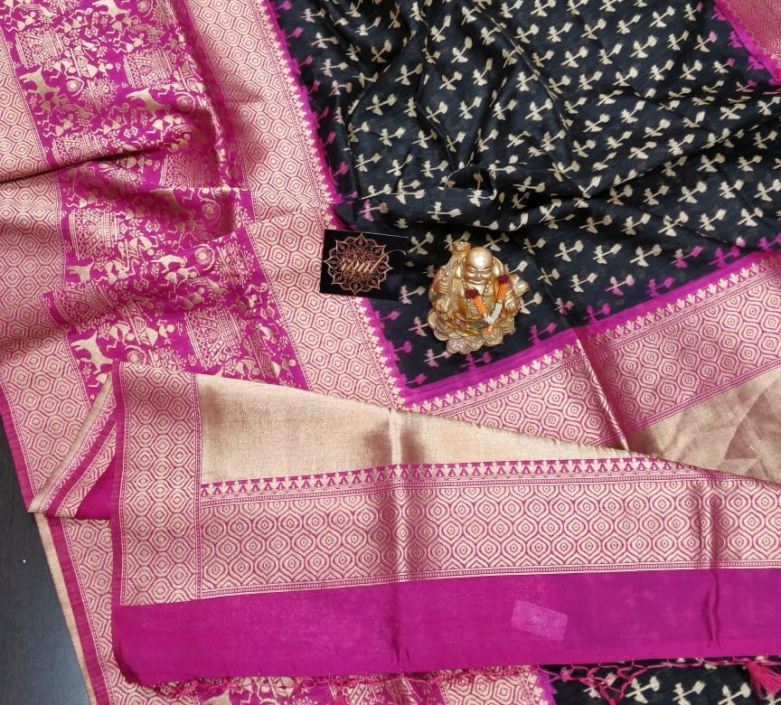 Pure kanchi jute sarees with blouse (2)
