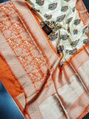 Pure kanchi jute sarees with blouse (4)