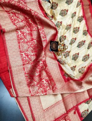 Pure kanchi jute sarees with blouse (6)
