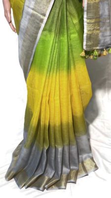 Pure linen by linen dyeable sarees (15)