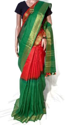 Pure linen by linen dyeable sarees (2)