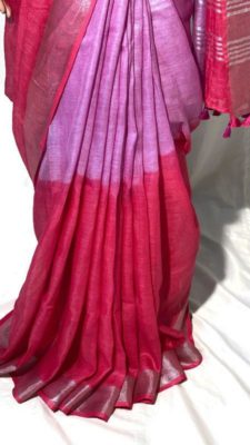Pure linen by linen dyeable sarees (5)