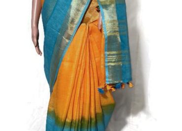 Pure linen by linen dyeable sarees (9)