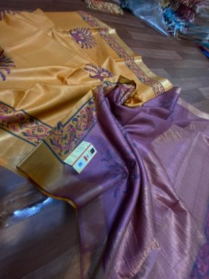 Pure tussar block printed sarees (13)