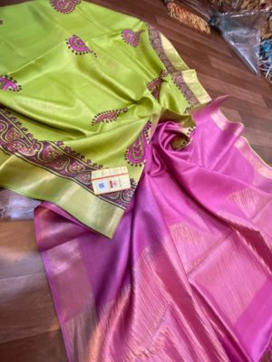 Pure tussar block printed sarees (6)
