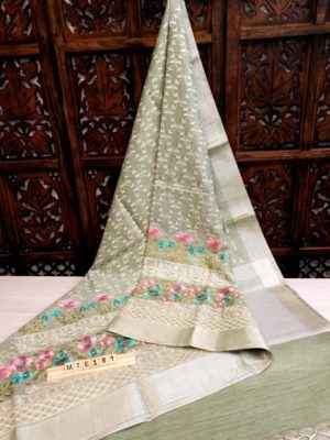 Tissue ghicha kota embroidary sarees (10)