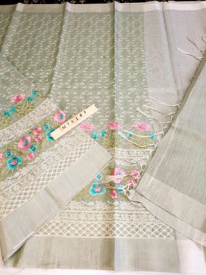 Tissue ghicha kota embroidary sarees (6)
