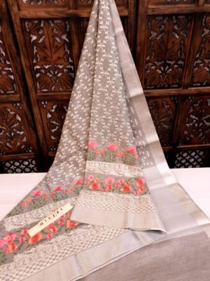 Tissue ghicha kota embroidary sarees (7)
