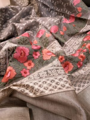 Tissue ghicha kota embroidary sarees (9)