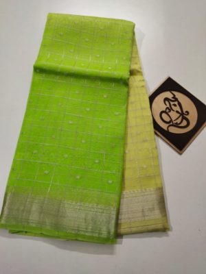 Trendy multi shaded color combination kora by kora sarees (8)