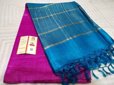 Tussars silk sarees with blouse (9)
