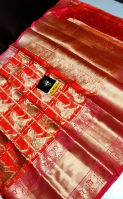 beautiful kanchi organza sarees with blouse (11)