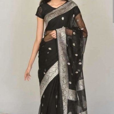 khadi georgette chiffon soft sarees (16)