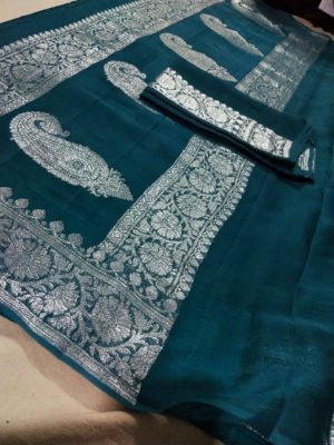 khadi georgette chiffon soft sarees (31)