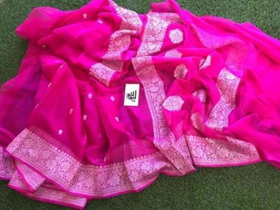 khadi georgette chiffon soft sarees (32)